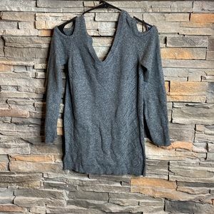 11 Hem & Thread Cold Shoulder Sweater